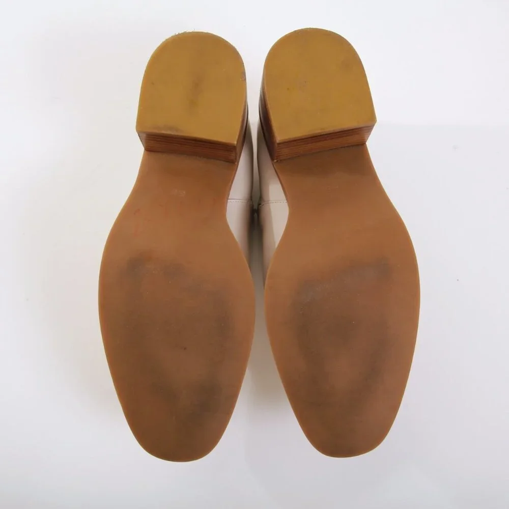 Jeffrey Campbell Warren Buckle Ankle Boots Beige Women‎ Size 8.5